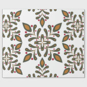 Modern Boho Weihnachtswrapper Geschenkpapier (Flach)