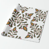 Modern Boho Weihnachtswrapper Geschenkpapier (Ungerollt)