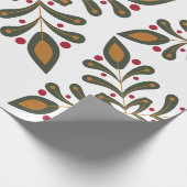 Modern Boho Weihnachtswrapper Geschenkpapier (Ecke)