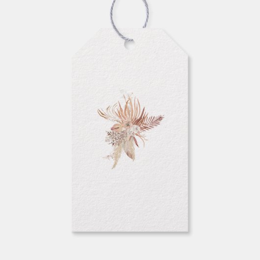 Modern Boho Whimsical Calligraphy Script Geschenkanhänger (Rückseite)