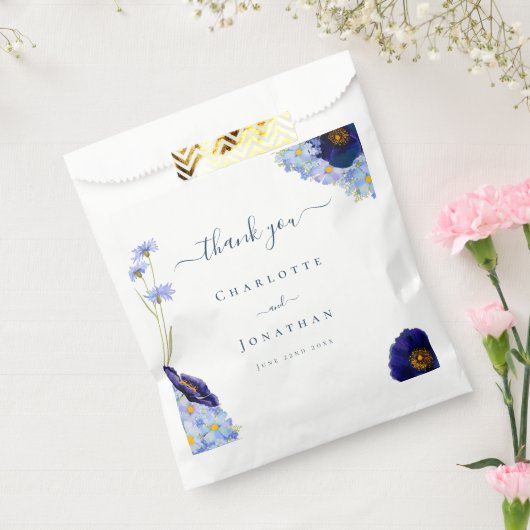 Modern Boho Wildblume Wedding Vielen Dank Geschenktütchen (Versiegelt)