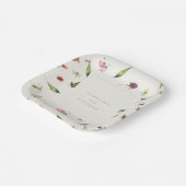 Modern Boho Woodland Insekten Berries Paper Plate Pappteller (Gewinkelt)