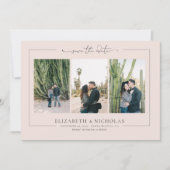 Modern Boho Wüste | 3 Foto Save-the-Date Save The Date (Vorderseite)