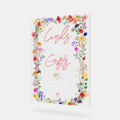 Modern-bohu-leuchtend wilde Blume Bridge-Zeichen Acrylschild (Winkel)