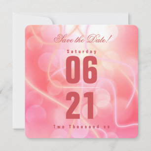 Modern Bokeh Candy Cotton Pink mit Typografie
