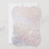 Modern Bokeh Glitzer Sparkle Glam Einladung (Rückseite)