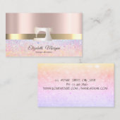 Modern Bokeh Gold Stripe,Sewing Machine Visitenkarte (Vorne/Hinten)