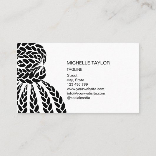 Modern Bokeh Holograph Hair Braider, Braids Busin Visitenkarte (Rückseite)