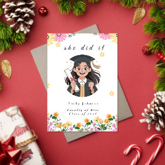 Modern Bokeh Lights Graduation invitation Acryleinladungen