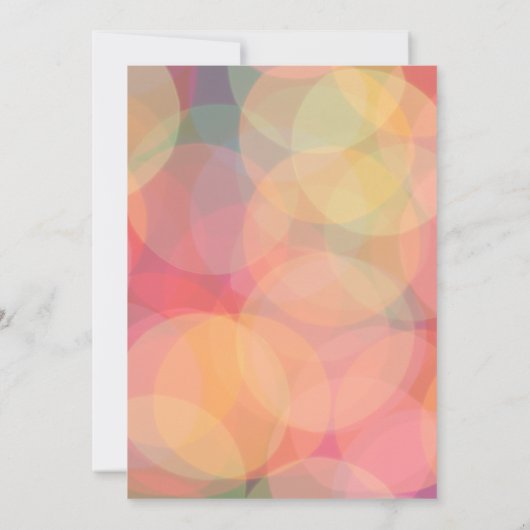 Modern Bokeh Lights | Lavendel | Hochzeit Einladung (Rückseite)