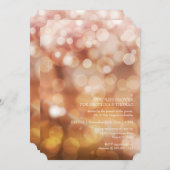 Modern Bokeh Sparkle Twinkle Couples Dusche Party Einladung (Vorne/Hinten)