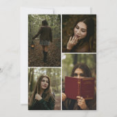 Modern Bold 5 Foto Personalisierte Karte (Rückseite)