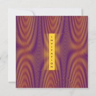 Modern Bold Abstract Purple Unique Trippy Custom