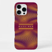 Modern Bold Abstract Purple Unique Trippy Custom iPhone Hülle (Rückseite)