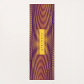Modern Bold Abstract Purple Unique Trippy Custom Yogamatte (Rückseite)