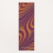 Modern Bold Abstract Purple Unique Trippy Custom Yogamatte (Vorderseite)