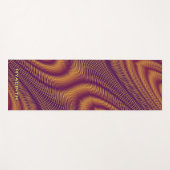 Modern Bold Abstract Purple Unique Trippy Custom Yogamatte (Vorderseite (Horizontal))