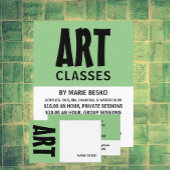 Modern Bold, Art Teacher, Art Class Advertising Flyer
