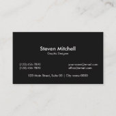 Modern Bold Black Red Creative Graphic Designer Visitenkarte (Vorderseite)