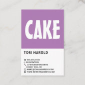 Modern Bold, Cake Maker, Cake Store Visitenkarte (Vorderseite)
