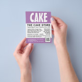 Modern Bold, Cakery, Cake Store Advertising Flyer (Gruppe)