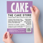 Modern Bold, Cakery, Cake Store Advertising Flyer (Hand)