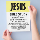 Modern Bold, Christian Bible Class Advert Flyer (Hand)