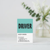 Modern Bold, Driving School, Instructor Visitenkarte (Stehend Vorderseite)