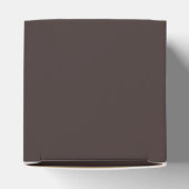 Modern Bold Earthy Brown 50th Birthday Custom Geschenkschachtel (Oben)