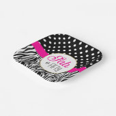 Modern Bold Fifty & Fabulous 50th Birthday Pappteller (Gewinkelt)