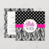 Modern Bold Fifty & Fabulous 50th Birthday Party  (Vorne/Hinten)