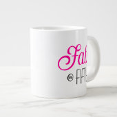 Modern Bold Fifty & Fantastisch 50. Geburtstag Jumbo-Tasse (Vorderseite Rechts)