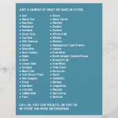 Modern Bold, Fishmonger/Ehefrau, Fischmarkt Flyer (Hinten)