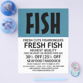 Modern Bold, Fishmonger/Ehefrau, Fischmarkt Flyer (Einzeln)