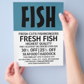 Modern Bold, Fishmonger/Ehefrau, Fischmarkt Flyer (Hand)