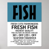Modern Bold, Fishmonger/Ehefrau, Fischmarkt Poster (Vorne)