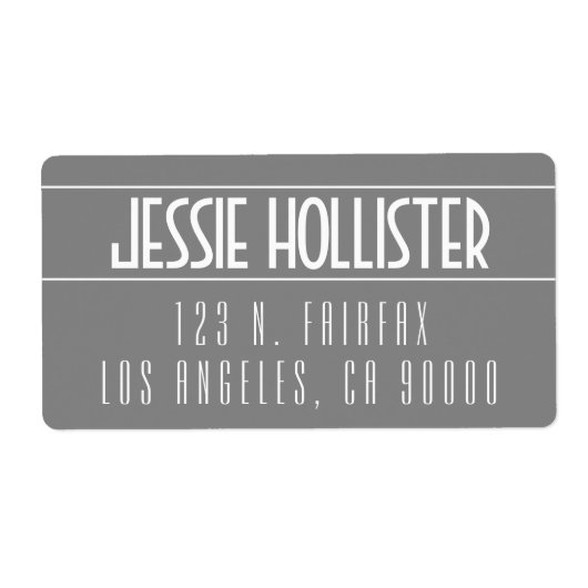 Modern Bold Grau & White (Vorne)