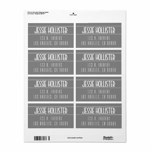 Modern Bold Grau & White (Vorne)