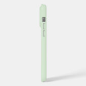 Modern Bold Green Initial Monogram iPhone Hülle (Linke Seite)