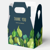 Modern Bold Greenerenery Deep Blue Wedding Vielen Geschenkschachtel (Geöffnet)