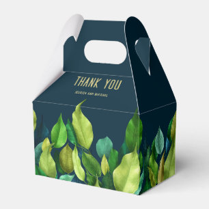 Modern Bold Greenerenery Deep Blue Wedding Vielen Geschenkschachtel