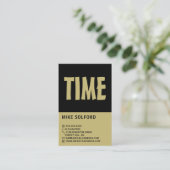 Modern Bold, Horologe Visitenkarte (Stehend Vorderseite)
