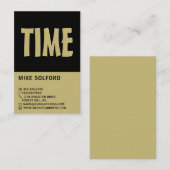 Modern Bold, Horologe Visitenkarte (Vorne/Hinten)