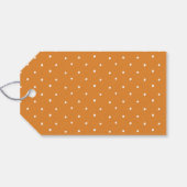 Modern Bold JOYFUL Holiday Orange Geschenkanhänger (Rückseite Horizontal)