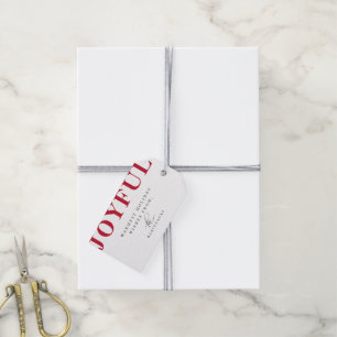 Modern Bold JOYFUL Urlaub Geschenkanhänger