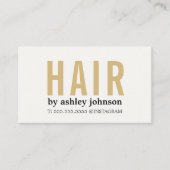 Modern Bold Light Pastel Hair Salon Visitenkarte (Vorderseite)