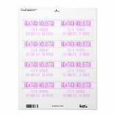 Modern Bold Magenta & White (Vorne)