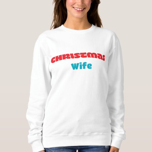 MODERN BOLD Merry Typografy retro chistmas women Sweatshirt (Vorderseite)