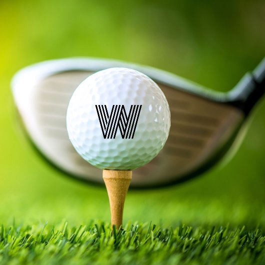 Modern Bold Monogram Golfball