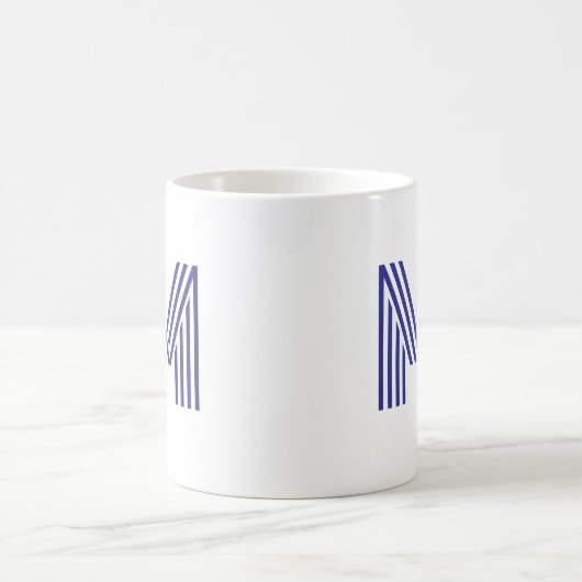Modern Bold Monogram | Jede Farbe Kaffeetasse (Mittel)
